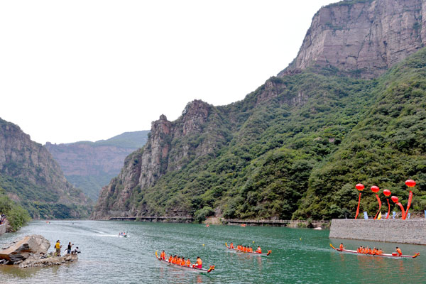 北方小九寨 河南辉县宝泉旅游度假区龙舟赛,影视