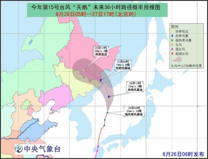 2015年8月26日中央气象台天气预报cctv1 2015.8.26