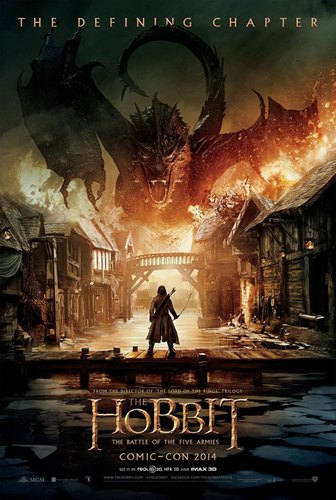 《霍比特人：五军之战》（The Hobbit：The Battle of the Five Armies）第一款正式海报。